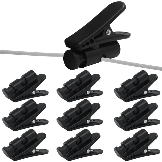 Bonsicoky 10 Pack 2.5-4mm Headphone Wire Clips - Durable Earphone Cable Clamp Hooks for Wires - Keep Your Cords
