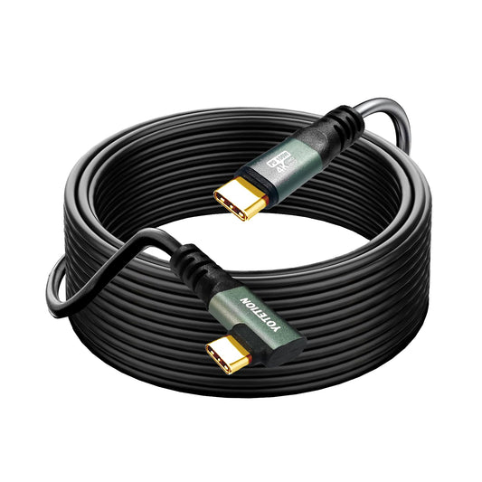 YOTETION 20FT,100W 4K60HZ GEN2x2(Data usb3.1),Type USB3.2/ USB4.0 15-16-17 USB C to C Cable USB Type C C Video Output