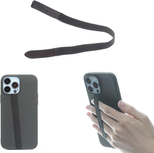 2 TFY Elastic Phone Strap, Universal Slim Hand Finger Grip, Non-slip Cell Phone Holder, fit Most Smartphones Case