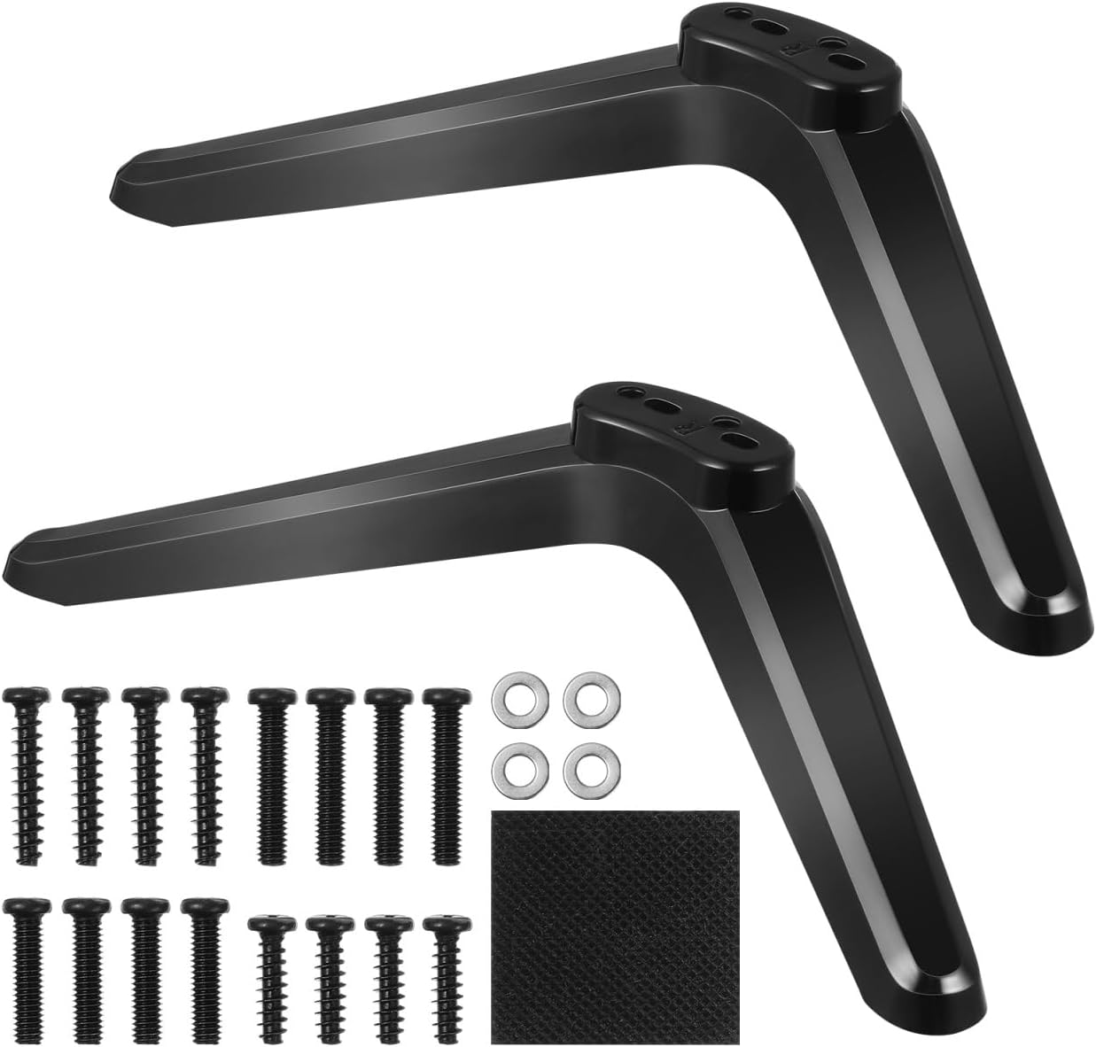 DECHOUS 32-55 Inches TV Base Stand Legs Compatible with Roku TV - Plastic TVs Legs Replacement with Screws, Easy