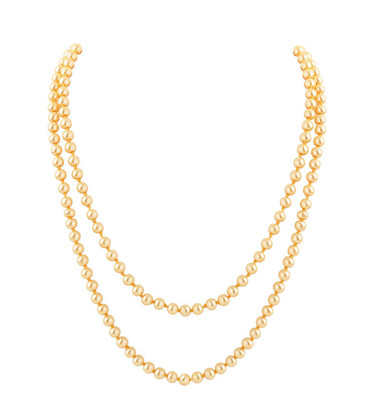 BABEYOND Long Pearl Necklace Faux Pearls Necklace Set 1920s Costume jewelny