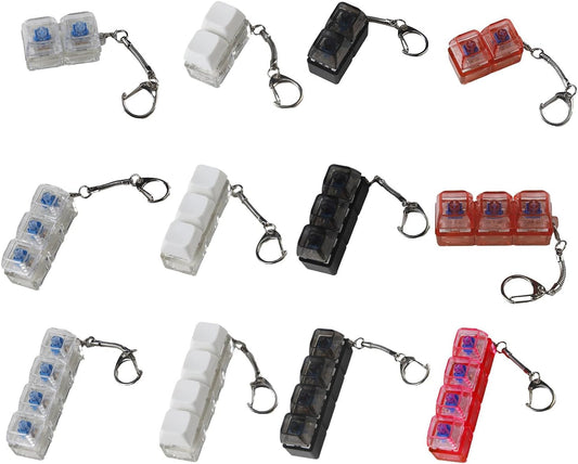 ZSYTF 2-Key 3-Key 4-Key 1PC Portable Keyboard Switches Tester Testing Tool LED Light Keyboard Switches Keychain Toy