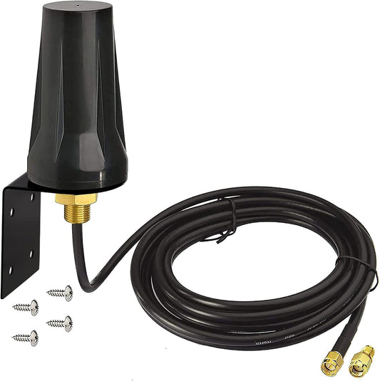 BINGFU 4G 5dBi 10ft 195 G-36 LM2 LTE Cellular SMA Male Antenna - Low Loss Coaxial Cable Compatible with Spypoint Flex