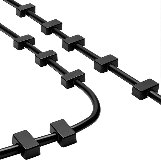 Bonsture 10 Pack Magnetic Cord Holder, Cable Clips - Strong Magnet Wire Management for Office, Under Desk, Nightstand
