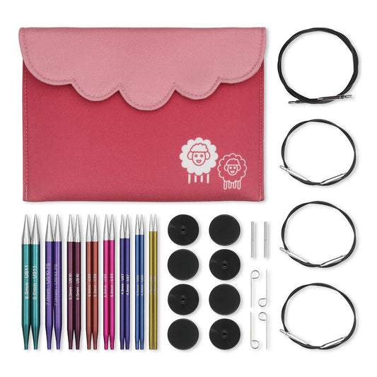 KnitPro Zing Deluxe Interchangeable Needle Set 5" (13cm) | 8 US Sizes (4 to 11)