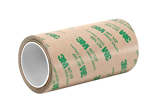 3M 6-5-467MP (CASE of 2) Adhesive Transfer Tape 467MP, 6" Wide, 5 yd. Length, Clear (Pack of 2)