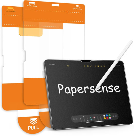 13 Inch M5/M4 (8th/7th Gen,2025/2024), 2 Pack OMOTON PAPERSENSE Paper Screen Protector for iPad Pro Matte Layer
