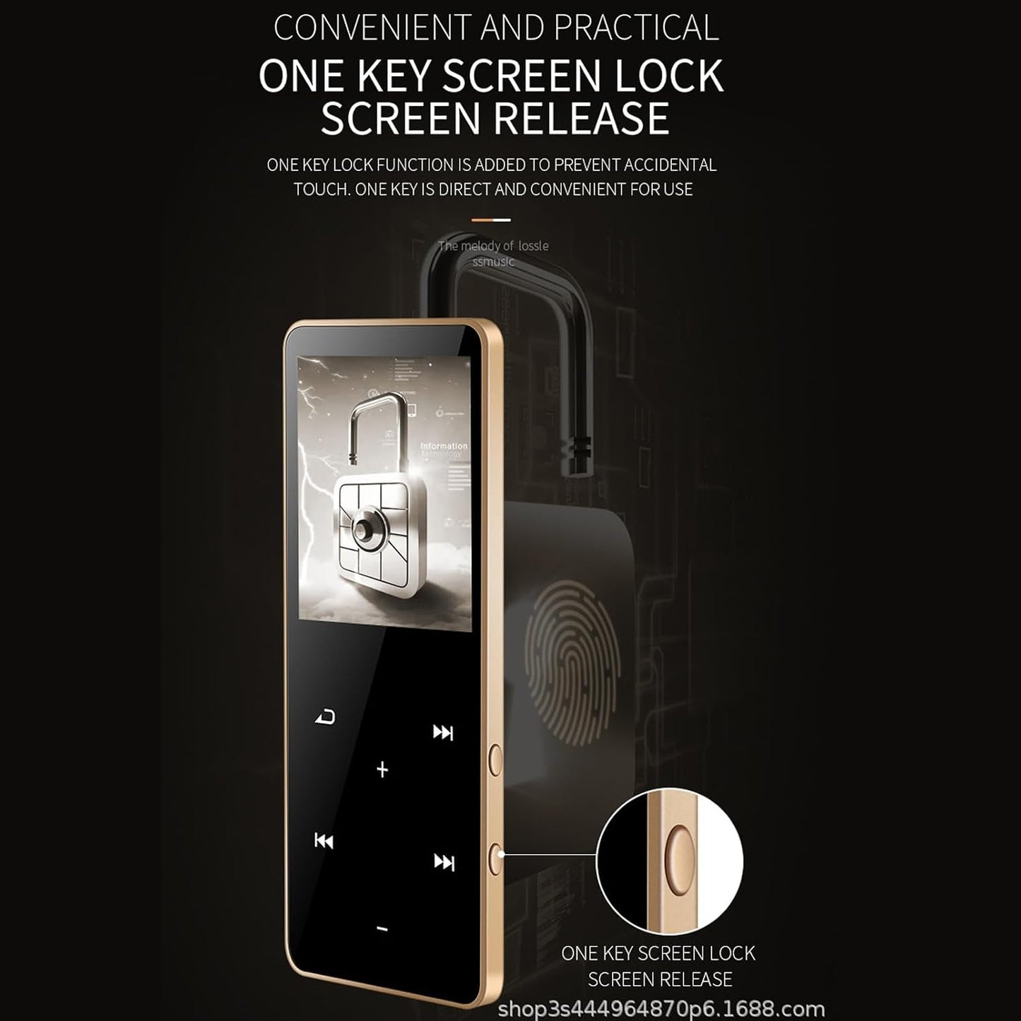EBTOOLS MP3 MP4 5.0 Player, BT HiFi Loseless Audio Sound, Large Stroage, Portable Multipurpose Player for Music Video