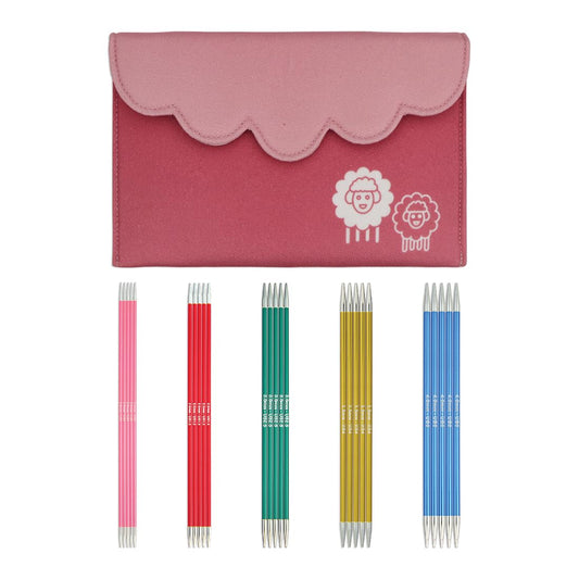 KnitPro Zing Starter Double Pointed Needle Set 6" (15cm) | 5 US Sizes (0 to 6)