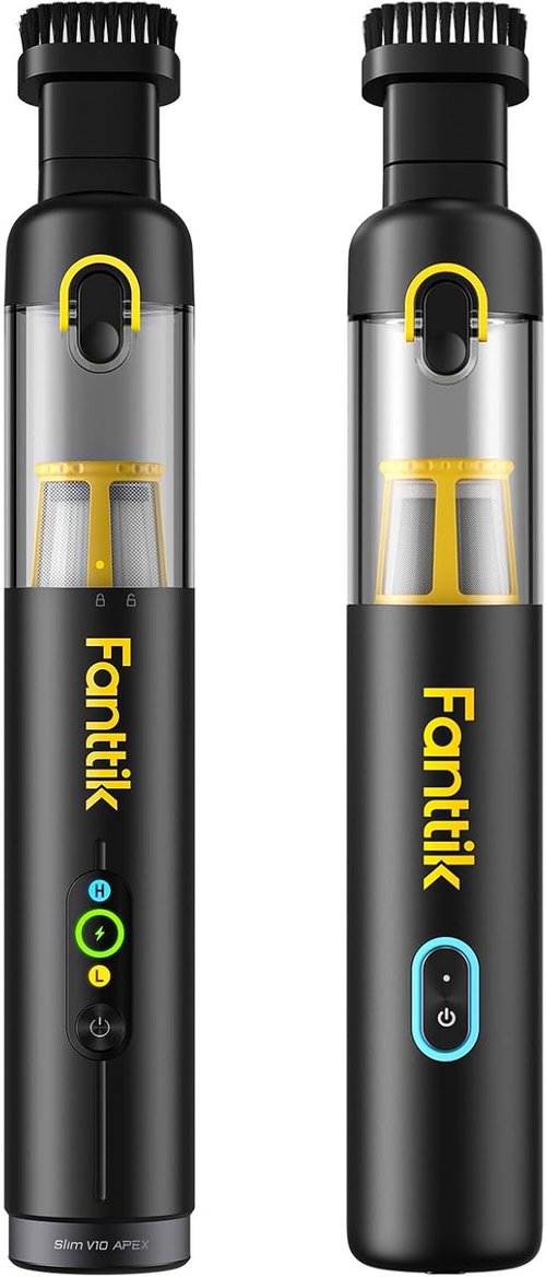 Fanttik V8 Apex Cordless Car Vacuum - Slim Design for Easy Cleaning | Powerful Suction & Lightweight
