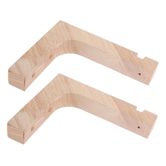 BESPORTBLE 2pcs Wooden Plant Hanging Hooks Heavy Duty Wall Mount Brackets for Indoor and Outdoor Plant Hangers Ceiling Hooks for Hanging Natural Wood Color
