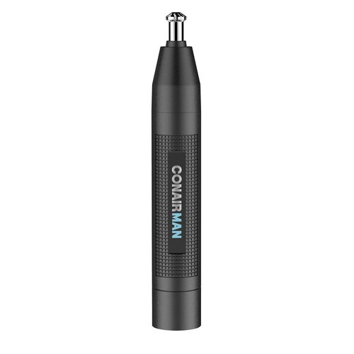 ConairMan Nose Hair Trimmer - Cordless 360 Bevel Blade for Pain-Free Trimming | Includes Drawstring Bag