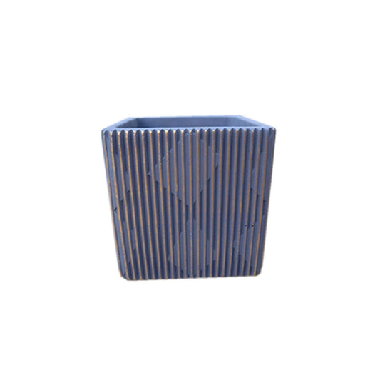 Pot Flower Pots Cement Flower Pots Plant Containers with Drain Hole Square Flowerpot Modern Decorative Gardening Pot Decorate Home Office Outdoor Flower Plant Pots (Color : A)