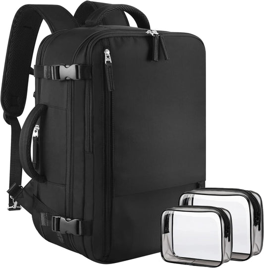 Backpack 40L Backpack, 17 Inch Backpack Sinaliy Large Travel for Women Men, Expandable Carry On Laptop College Bookbag