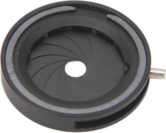 Yscryptoline 12 1.2 18mm Adjustable Iris Aperture Diaphragm, Manual Lens Adapter with Blades, to Aluminum Alloy Iris