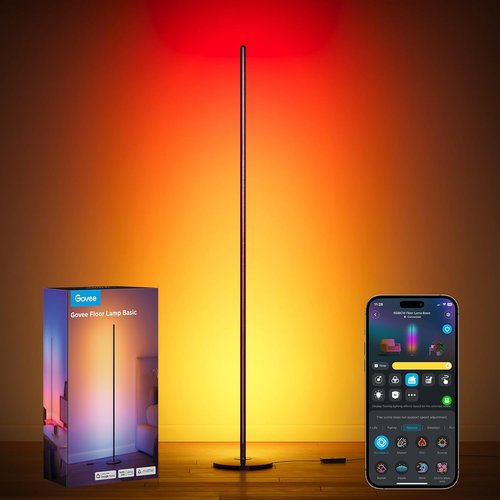 Govee RGBIC Floor Lamp - 1000lm Smart LED Corner Lamp with Music Sync & 16 Million Colors | Modern Design for Bedroom & Living Room