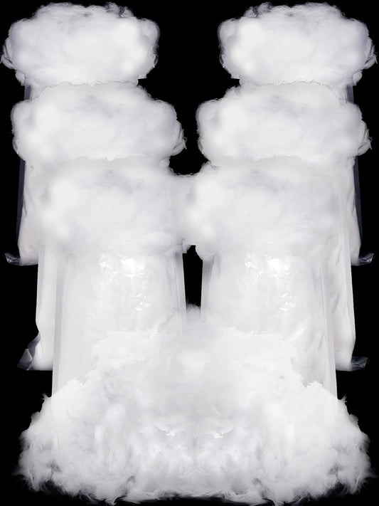 Riakrum Fake Snow Decor - Fluffy Artificial Cotton Snow for Winter Mantle | 360g Indoor Decoration