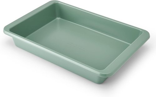 KitchenAid Nonstick Cake Pan - Swiss Engineered Aluminized Steel, Dishwasher Safe, 9 x 13 Inch, Cardamom