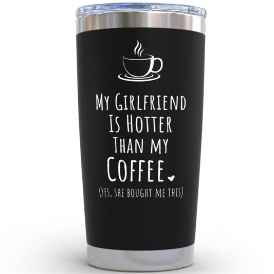 KLUBI You're The Best Thing I Found On The Internet Black Tumbler 14 Ounce - Husband Birthday Gift from Wife, Funny Romantic Cup, Anniversary Present for Men, Boyfriend Gifts, Presents For Him
