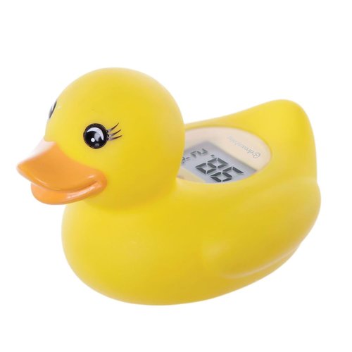Dreambaby Duck Baby Bath Thermometer - Instant Digital Water & Room Temperature Reader | Fun Floating Toy for Newborns