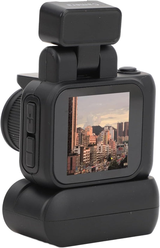 1080P 1.44in Sanpyl Small DV Camera, HD Thumb Video Recorder Mini DVR Camcorder with Screen, Charging Case, Supports