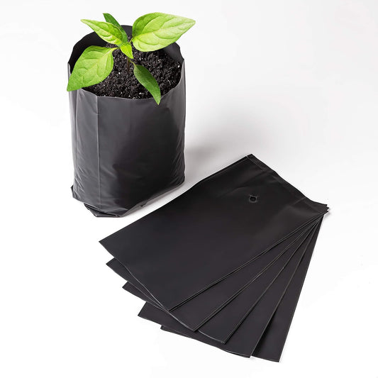 Plastic Plant Nursery Pot/Pots 25 pcs 9.84""/11.4"" 25/29cm 2.64 gal Seed Starter Pot Transplanting Planter Container Drainage Holes Starter Gardening Fruittrees Nursery Outdoor Starting pots, Black