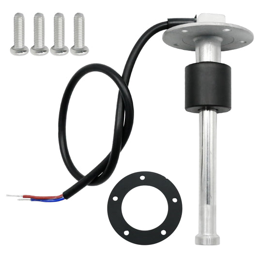 MDEOOSKY 0-90 Ohm Fuel Sending Unit, 6"/150mm Waterproof Water Level Gauge Sensor, Stainless Steel Gas Water Fuel Tank Sender Sensor for Boat Marine Car RV Truck Motorcycle