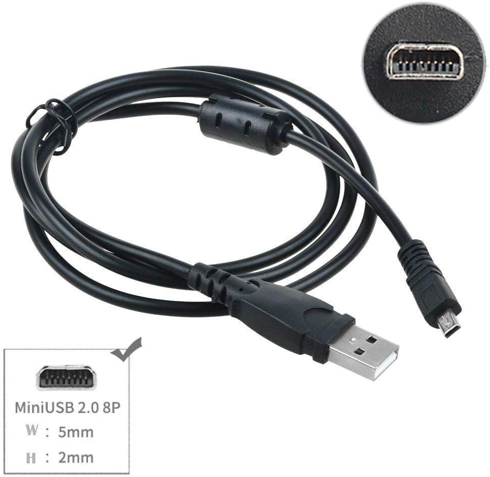 KONKIN BOO 3ft D3200 D5000 D5100 USB Power Chargering Data SYNC Cable Cord for Nikon DSLR