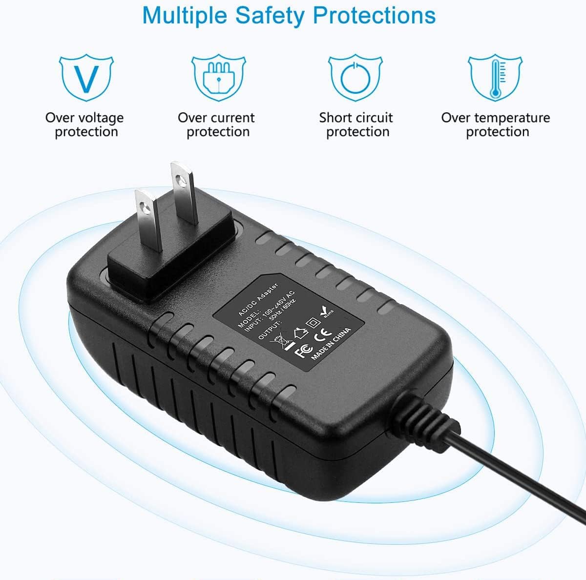 BestCH G-100B G-100 BG100 Global AC/DC Adapter Compatible with G-Project G-GO Portable Outdoor Water-Resistant Wireless