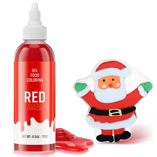 Skiennix Food Coloring Gel - Vibrant Red Gel Food Dye for Baking, Icing & Fondant | 4.5 oz (128g)