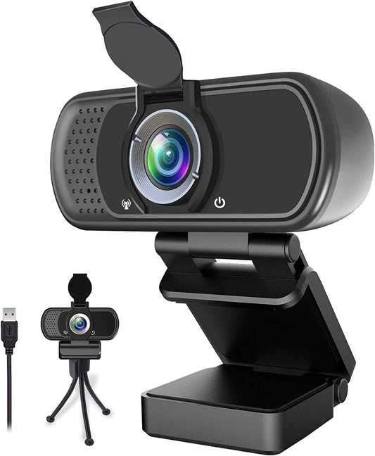 ZIQIAN 1080p 110 2,Video Webcam HD ,Live Streaming HD Camera with Stereo Microphone, PC Desktop or Laptop USB Webcam
