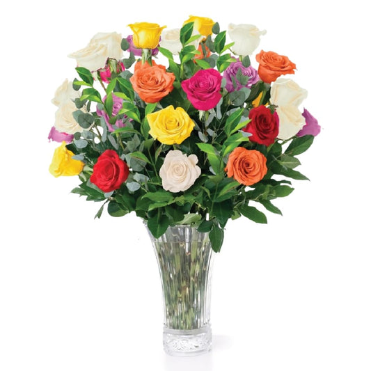 Aquarossa Farms – Mothers Day Flowers for Delivery, Fresh Flowers Bouquet, Handpicked from the Farm, Gift for Mom, Birthday, Anniversary, or Just Because – 24 Fresh Roses