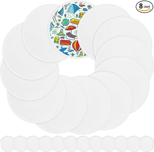 Gejoy Foldable Flying Disc Fans Bulk with Bags 9.8 Inch DIY Sublimation Handheld Cooling Fan Beach Flying Disc for Summer Outdoor Games Activities Birthday Wedding Party Favors