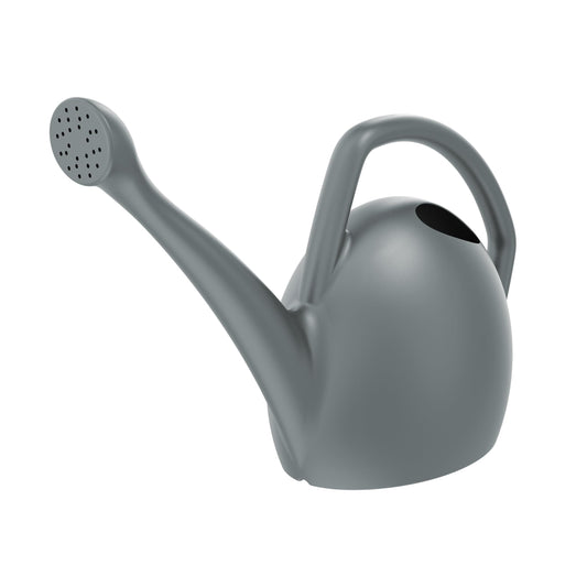 Bloem Rhino Watering Can: 2 Gallon Capacity - Charcoal - 100% Recycled Plastic Can, Easy Water Spout, One Piece Construction, for Indoor and Outdoor Use, Gardening