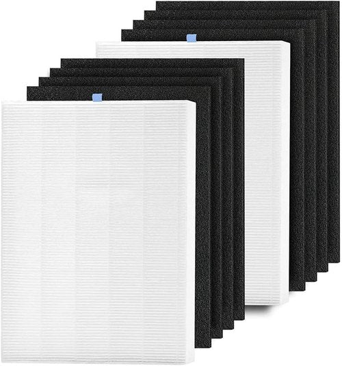 Colorfullife C545 H13 True HEPA Replacement Filter - Compatible with Winix C545 Air Purifier | 2 HEPA + 8 Carbon Filters