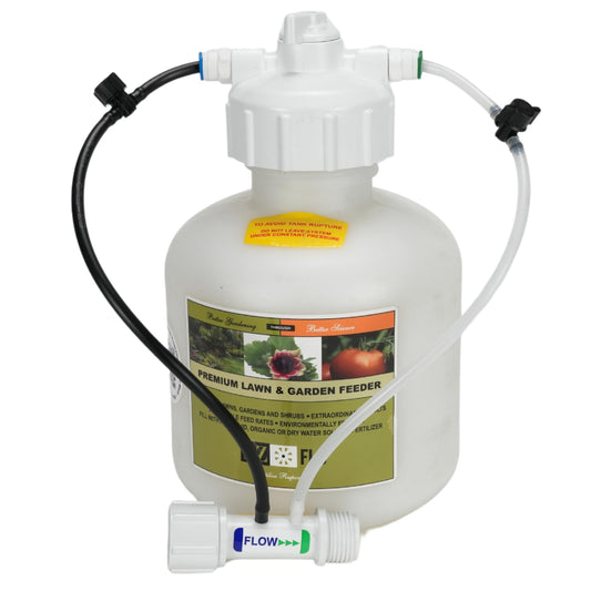 EZ-FLO 3/4 Gallon Hose‑Bib & Drip Fertilizer Injector | Low‑Pressure Garden Feeder for On/Off Flow & Drip Irrigation | EZ 2005‑HB