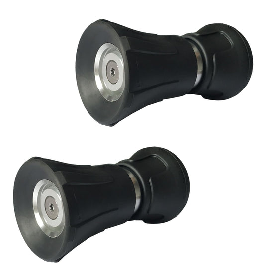 2 Pack Heavy Duty Fireman Style Hose Nozzle - Fits All Standard Garden Hoses - High Pressure Sprayer Nozzle to Wash Your Car or Water Your Garden – Leak Proof (Black)