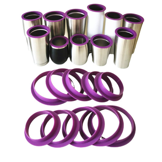10PCS Tumbler Shields for Epoxy Tumbler, Silicone Tumbler Protector for Resin Paint,Cup Silicone Insert Paint Spray Shield, Epoxy Resin Cup Protector Clean Rims DIY Glitter Epoxy Tumblers (10)