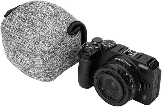 ZV-E10 16-50mm X-T50 XC15-45mm Z50+16-50mm KIWIFOTOS Neoprene Compact Camera Sleeve for Sony II +E PZ lens Fuji + lens