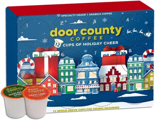 Holiday Cheer Coffee | 12 Single Serve Cups Gift Box - Unique Flavors for 2025 Advent Calendar