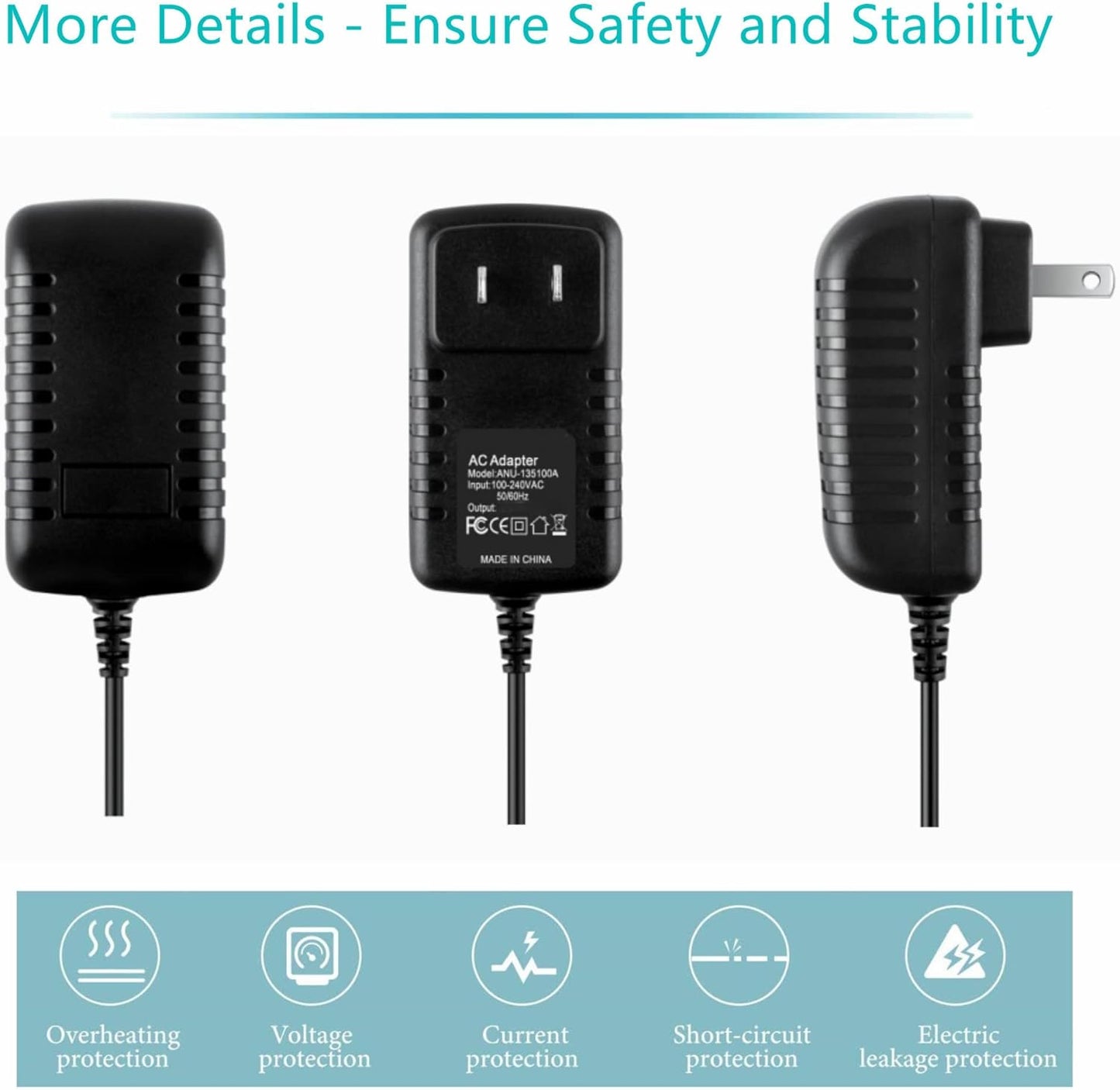 Dysead XD4 XD5 AC Adapter Compatible with Nitroid TV Box Quadcore Internet Streaming Media Player