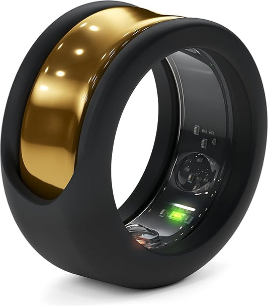 Rinfit Smart Ring Protector - Silicone Ring Enhancer for Active Lifestyle and Gym - StyleFit U.S. Design Patent - Black, Size 10