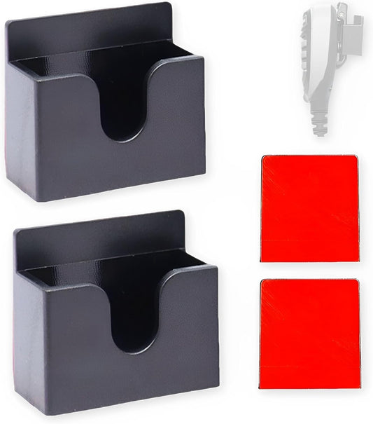 YurMemo 2Pcs BF-888S,BF-777S,BF-666S,BF-999S,UV-5R,UV-5RA,UV-5RB,UV82 Universal Radio Microphone Holder, Car Ham Radio