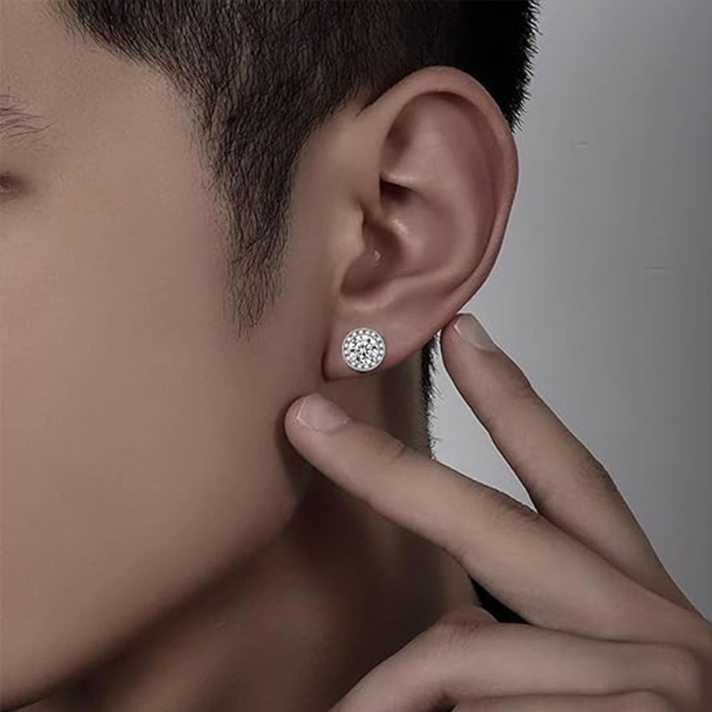 Lymphvity Germanium Earrings for Women Lymphatic Drainage Earrings Lymphatic Therapy Earring Lymph Detox Earring Sparkly CZ Stud (Gold Silver)