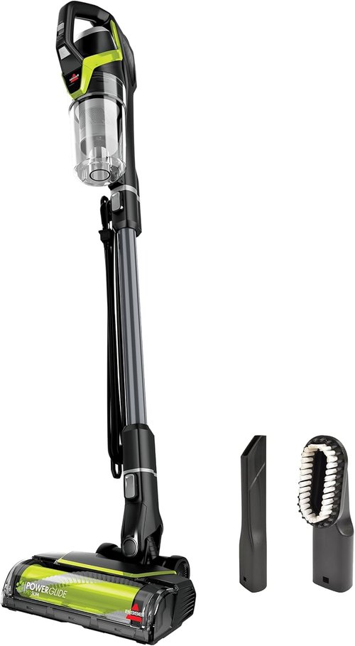 Bissell PowerGlide Slim Vacuum - Powerful Pet Hair Pickup & Lightweight Design | 3-in-1 Tools, XL Tank, Black & Green