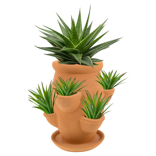 FAVOMOTO Strawberry Tower Planter Lightweight Terracotta Pot for Succulents Orchids Decorative Plants Vertical Planter for Gardening for Balconies