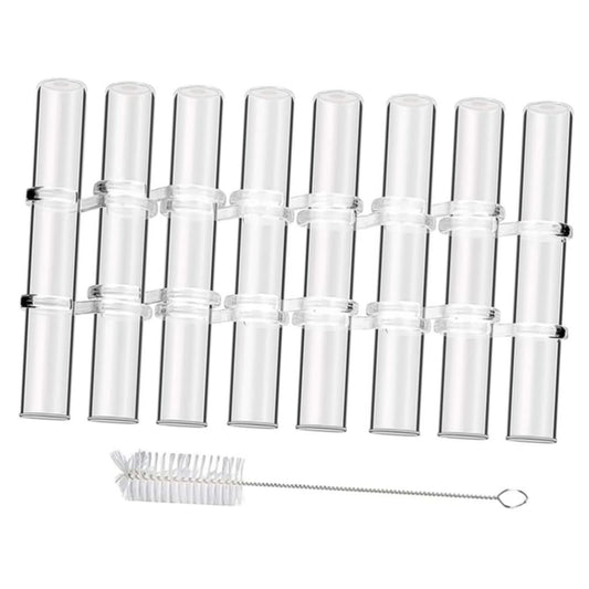 VICASKY Hydroponic Test Tube Vases 6-Piece Glass Plant Propagation Kit for Indoor Home Decor Wall Hanging Planter and Desktop Terrarium Arrangement