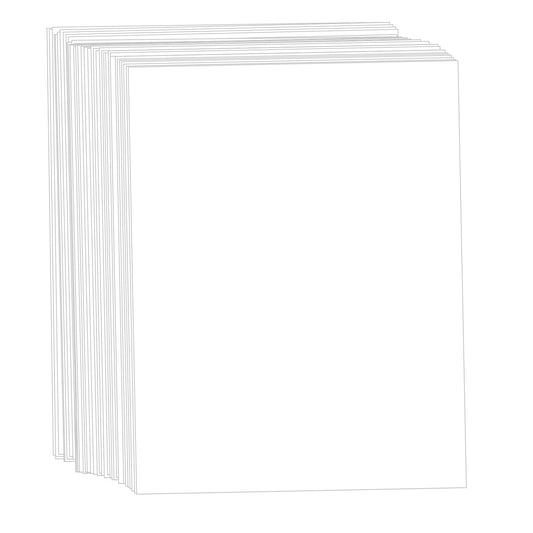 100 Sheets White Cardstock 8.5 x 11, Creebe 80lb Thick White Card Stock, 240gsm Certificate Printer Paper for Invitations, Crafts, Diy Cards, Wedding