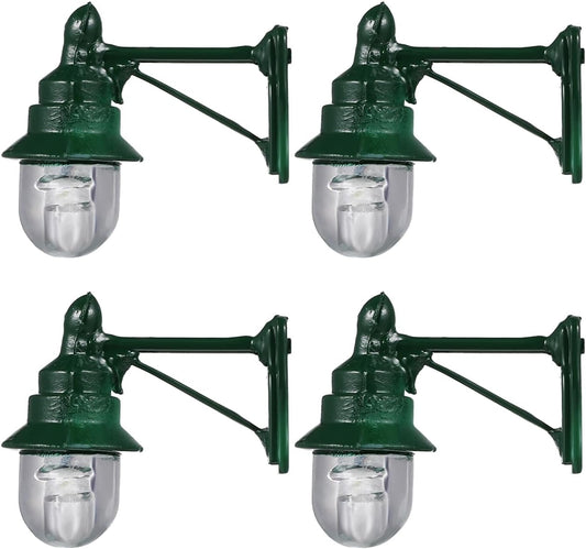 Uonlytech Miniature Wall Lamp - Realistic Table Lamp Decoration for Dollhouse & Garden | Set of 4