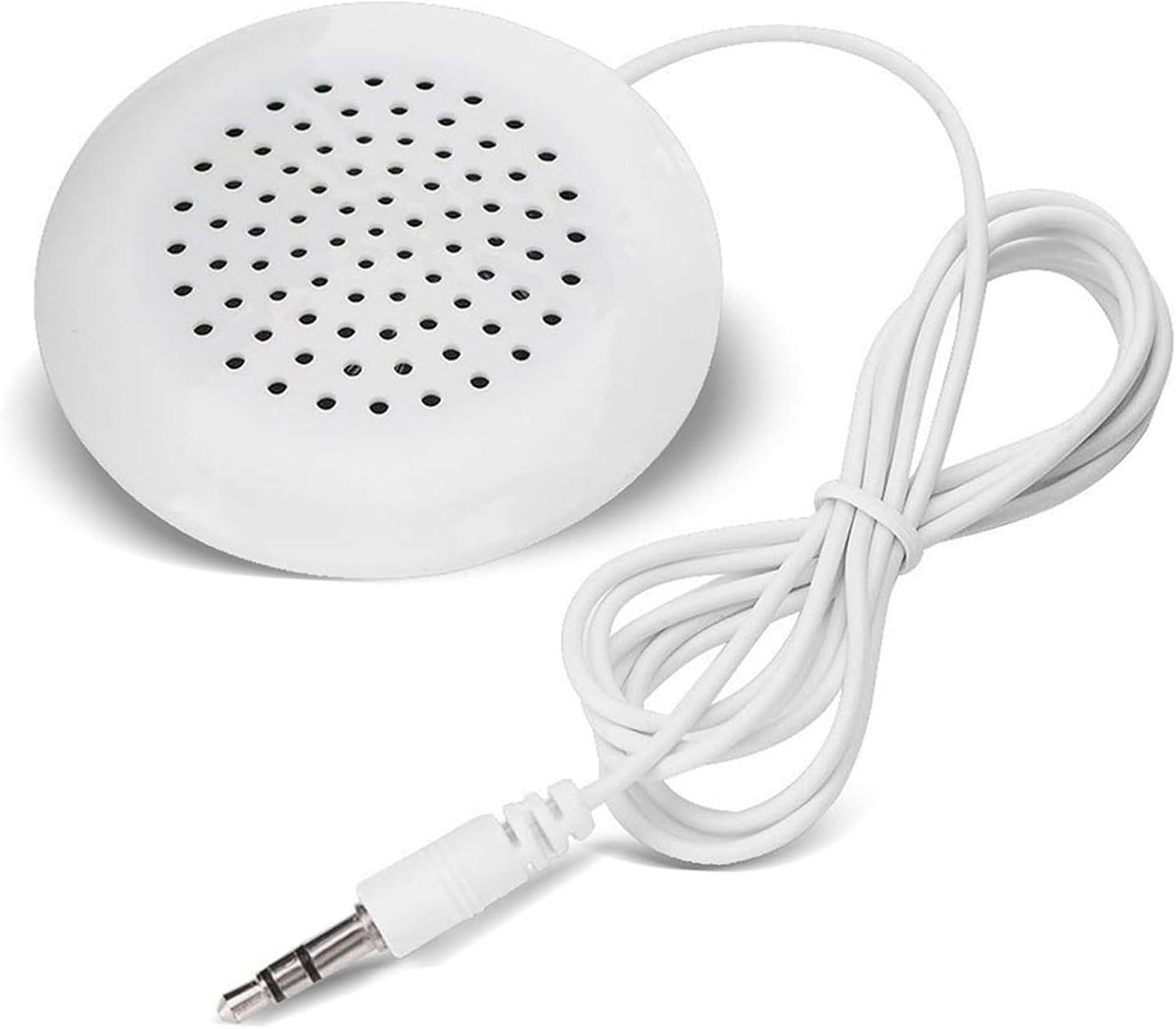 WQAPVHBG 3.5mm 2.4in 0.6in Mp3, Mp4, Portable DIY Pillow Speaker, White Mini Stereo Speaker, Mini Portable Line
